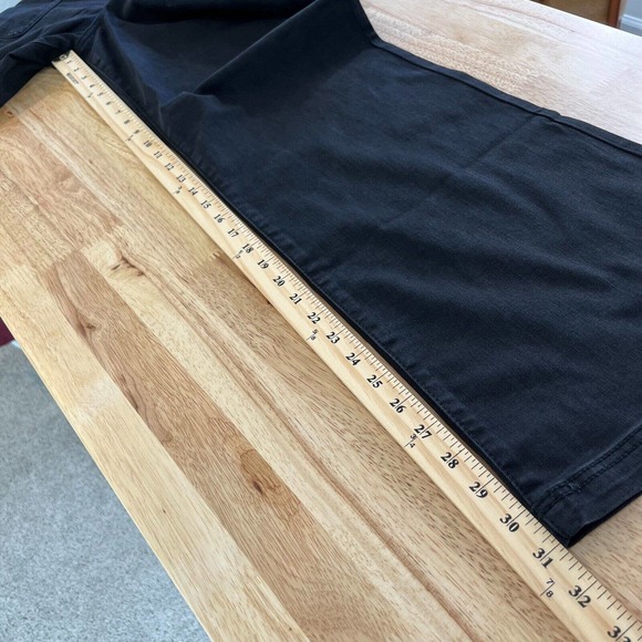 Knox Rose High-Rise Anywhere Flare Jeans Black Denim Pants Patch Pockets Size 20 - Picture 10 of 10